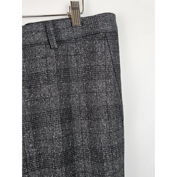Joseph Abboud White Men's Pants Size 34 X 32 Gray Plaid Dress Pants - Picture 3 of 10